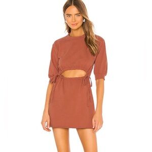 Lovers + Friends Rust Cutout Mini Dress